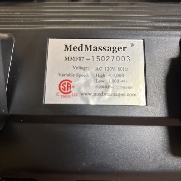 MINT Med Massager Therapeutic Foot Massager Medi Rub MedMassager 11 Speed, MMF07 - Picture 2 of 5